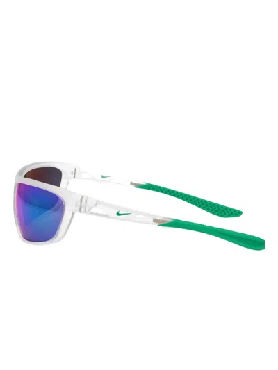 Nike Windtrack Run Rectangle-frame Sunglasses In Blue