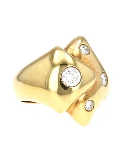 Pre-owned Cartier 18k Yellow Gold Diamond Ring