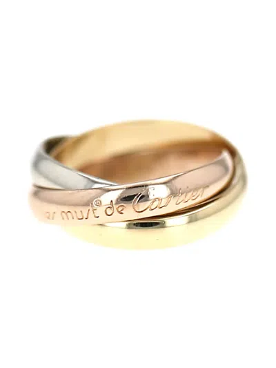 Pre-owned Cartier 18k Gold Medium Trinity Ring