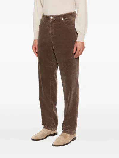 Brunello Cucinelli Brown Pants In Brown