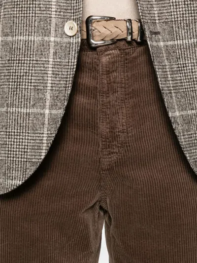 Brunello Cucinelli Brown Pants In Brown