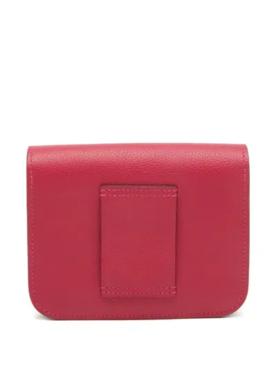 Pre-owned Hermes Constance Wallet In Pink
