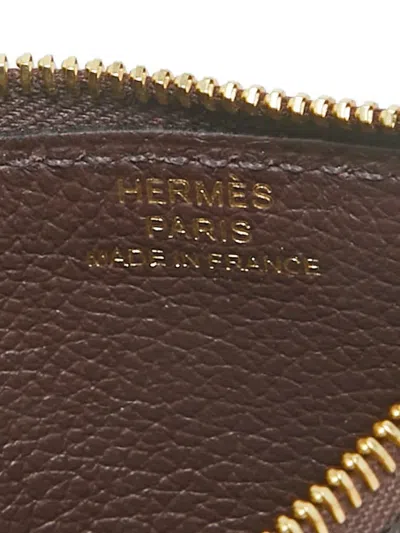 Pre-owned Hermes Constance Wallet In Pink