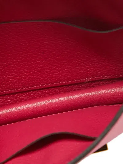 Pre-owned Hermes Constance Wallet In Pink