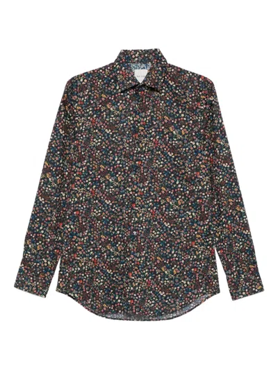 Paul Smith Multicolour Floral Long Sleeve Button-down Shirt In Multi