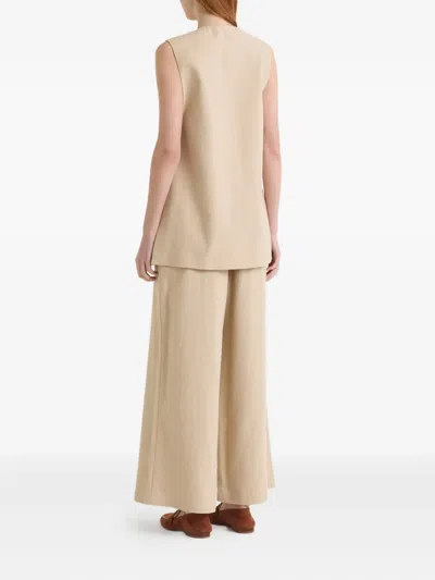 Maliparmi Sequin-embellished V-neck Waistcoat In Neutral
