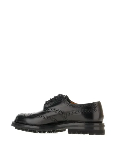 Church's Brogue Wingtip Derby Shoes In Black