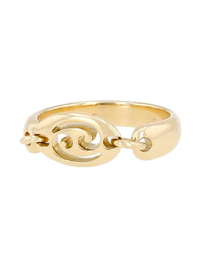 Pre-owned Van Cleef & Arpels Vintage 18k Yellow Gold Zodiaque Articulated Ring