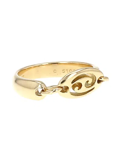 Pre-owned Van Cleef & Arpels Vintage 18k Yellow Gold Zodiaque Articulated Ring