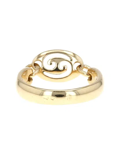 Pre-owned Van Cleef & Arpels Vintage 18k Yellow Gold Zodiaque Articulated Ring