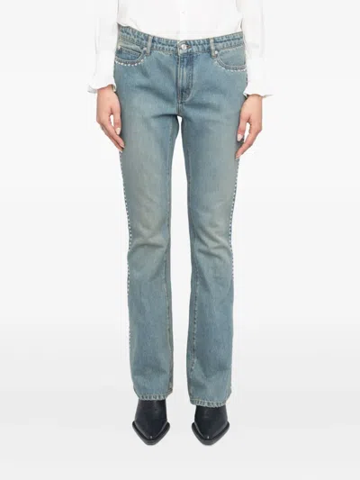 Zadig & Voltaire Eclip Stud-embellished Flared Jeans
