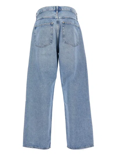Agolde Sky Blue Fusion Jeans In Blue