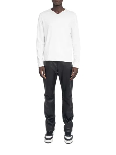 Zadig & Voltaire Henley Long-sleeve T-shirt In White