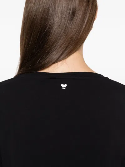 Weekend Max Mara Three-quarter Sleeve Top In Black