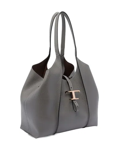 Tod's T-clasp Leather Tote Bag