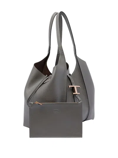 Tod's T-clasp Leather Tote Bag
