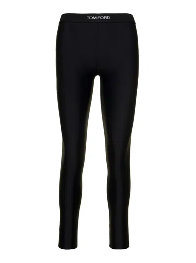 Tom Ford Stretch Lychra Leggings In Black