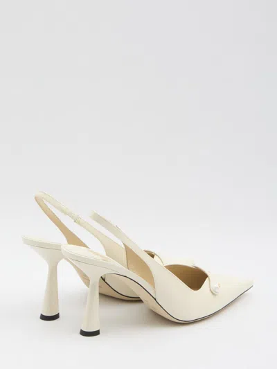 Jimmy Choo Pointed High Heel Sandals In Neutral