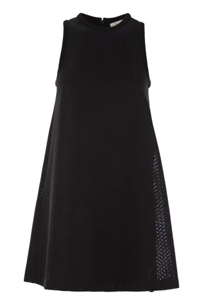 Max Mara Maxmara Women Didone - Technical Mesh Flare Dress In Black