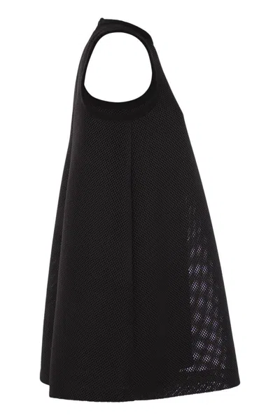 Max Mara Maxmara Women Didone - Technical Mesh Flare Dress In Black