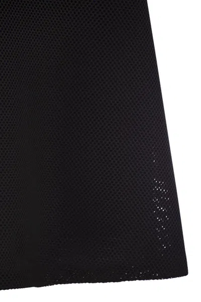 Max Mara Maxmara Women Didone - Technical Mesh Flare Dress In Black