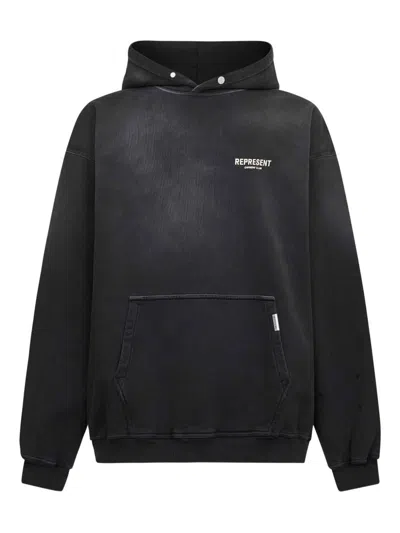 Represent Relaxed Fit Hoodie With Graphic Back And Subtle Logo