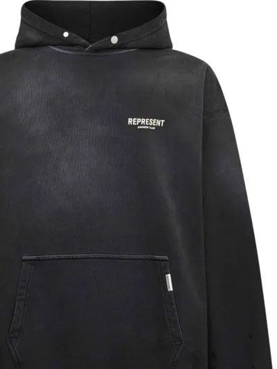 Represent Relaxed Fit Hoodie With Graphic Back And Subtle Logo