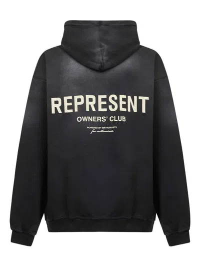 Represent Relaxed Fit Hoodie With Graphic Back And Subtle Logo