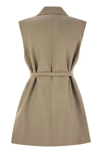 Sportmax Ciurma Sleeveless Suit Vest In Gray