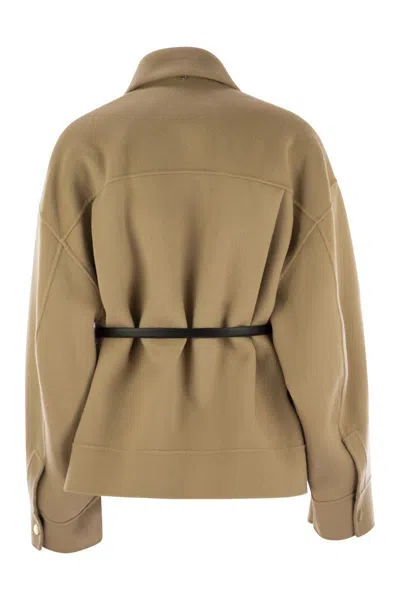 Sportmax Cantore - Double Wool Caban In Brown