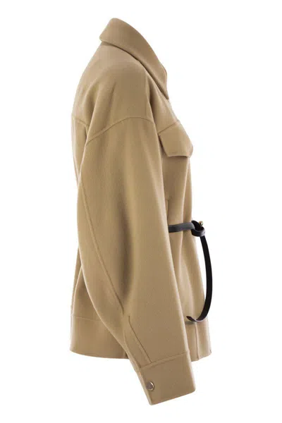 Sportmax Cantore - Double Wool Caban In Brown