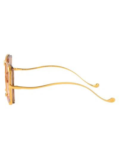 Anna-karin Karlsson White Moon Square Acetate Sunglasses In Brown