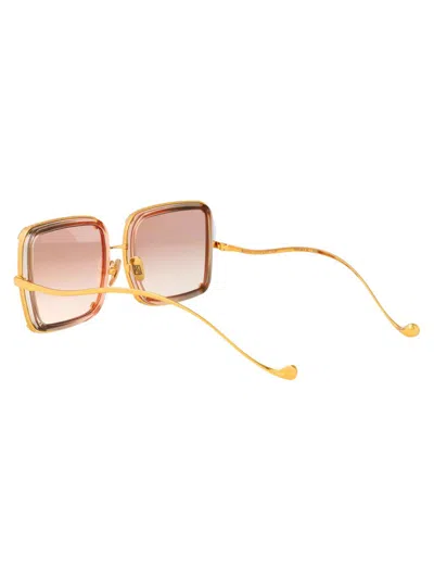 Anna-karin Karlsson White Moon Square Acetate Sunglasses In Brown