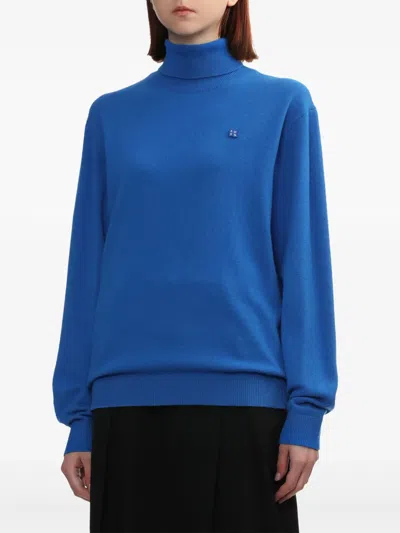 Ader Error Logo-patch Wool Jumper In Blue