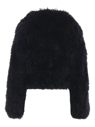 Blancha Cashmere Coat In Black