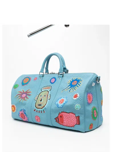 Pre-owned Louis Vuitton X Yayoi Kusama Keepall 50 Duffle Bag
