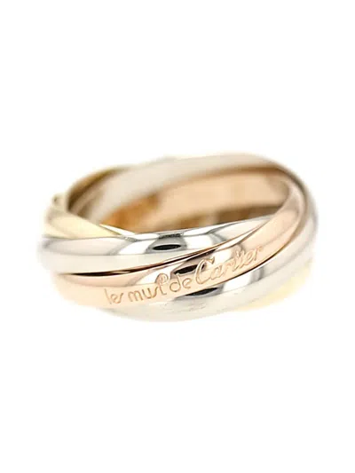 Pre-owned Cartier 18k Gold Trinity Semainier Ring