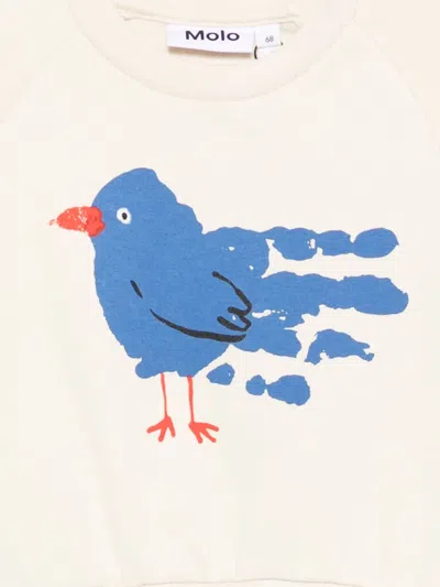 Molo Bird-print Sweatshirt In White