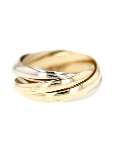 Pre-owned Cartier 18k Gold Trinity Semainier Ring