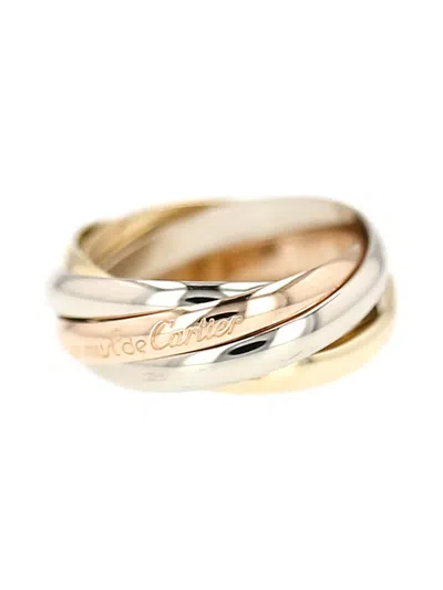 Pre-owned Cartier 18k Gold Trinity Semainier Ring