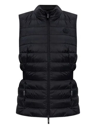 Moncler Valmarie Quilted Sleeveless Gilet In Black
