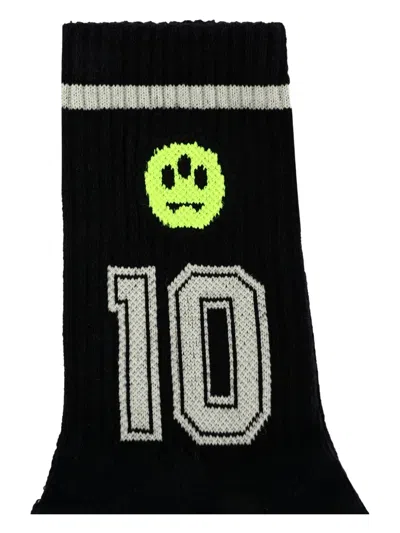 Barrow Number-intarsia Socks