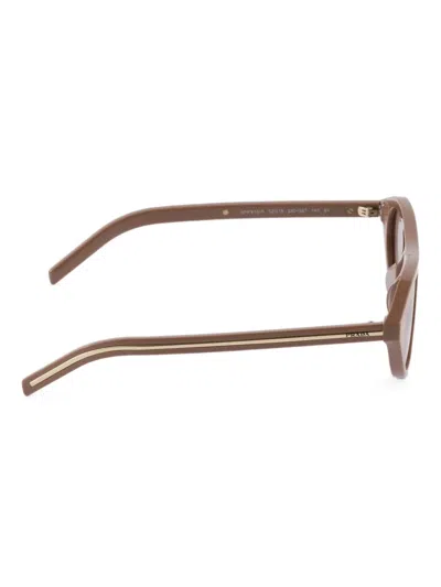 Prada Triangle-detail Cat-eye Sunglasses In Brown