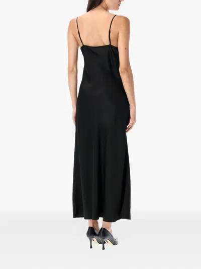 By Malene Birger Libbie Lace-insert Maxi Dress In Black