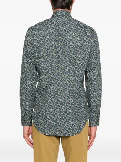 Paul Smith Floral Print Long Sleeve Button-down Shirt