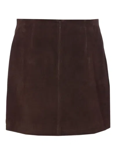 Zadig & Voltaire High Waist Mini Skirt With Front Pockets