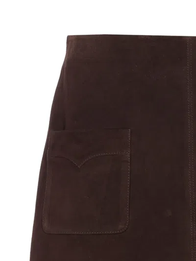 Zadig & Voltaire High Waist Mini Skirt With Front Pockets