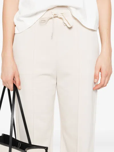 Weekend Max Mara Drawstring Trousers In White