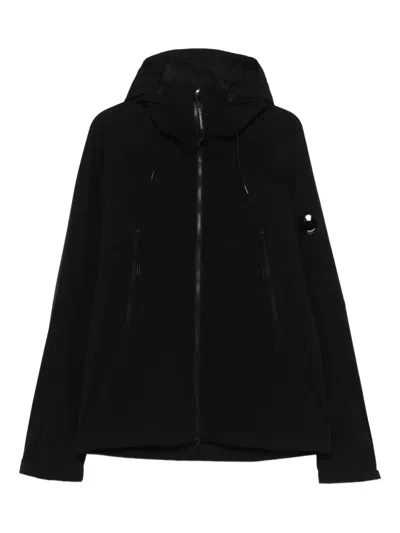 C.p. Company C.p.company Hooded Jacket With Pockets In Black