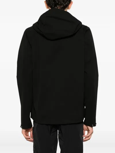 C.p. Company C.p.company Hooded Jacket With Pockets In Black